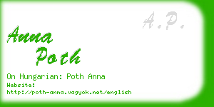 anna poth business card